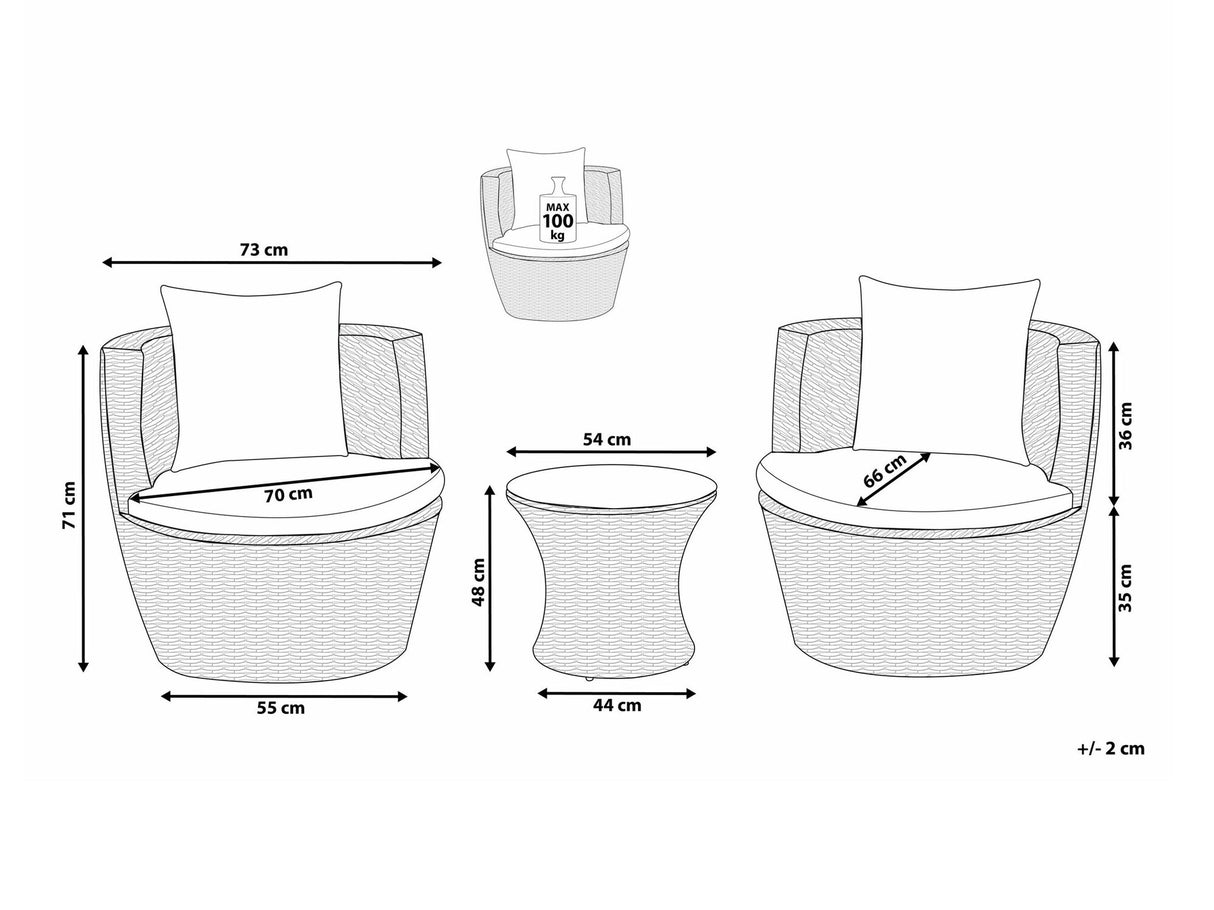 Balkono komplektas 540733