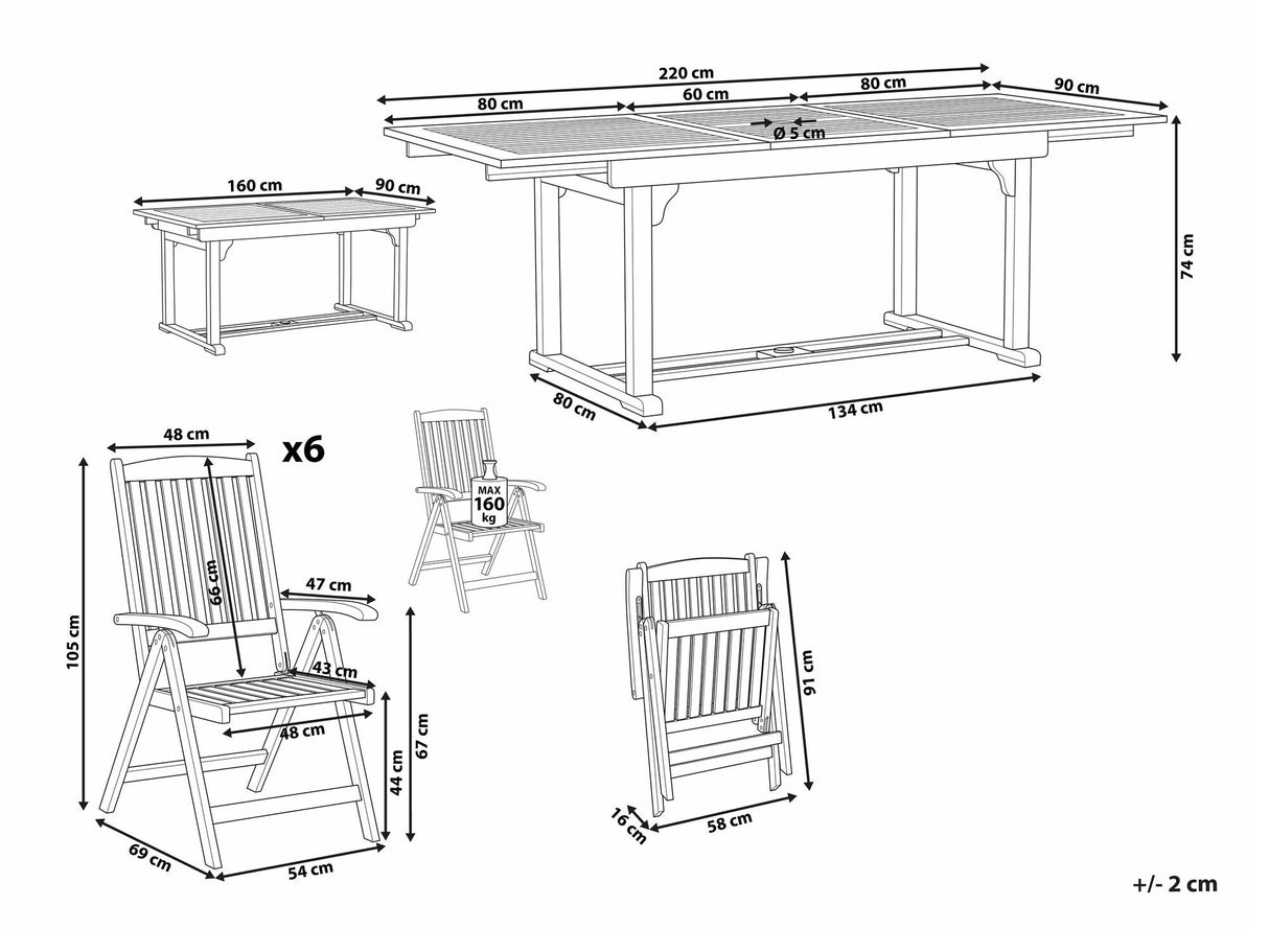 Stalo ir kėdžių komplektas 540931