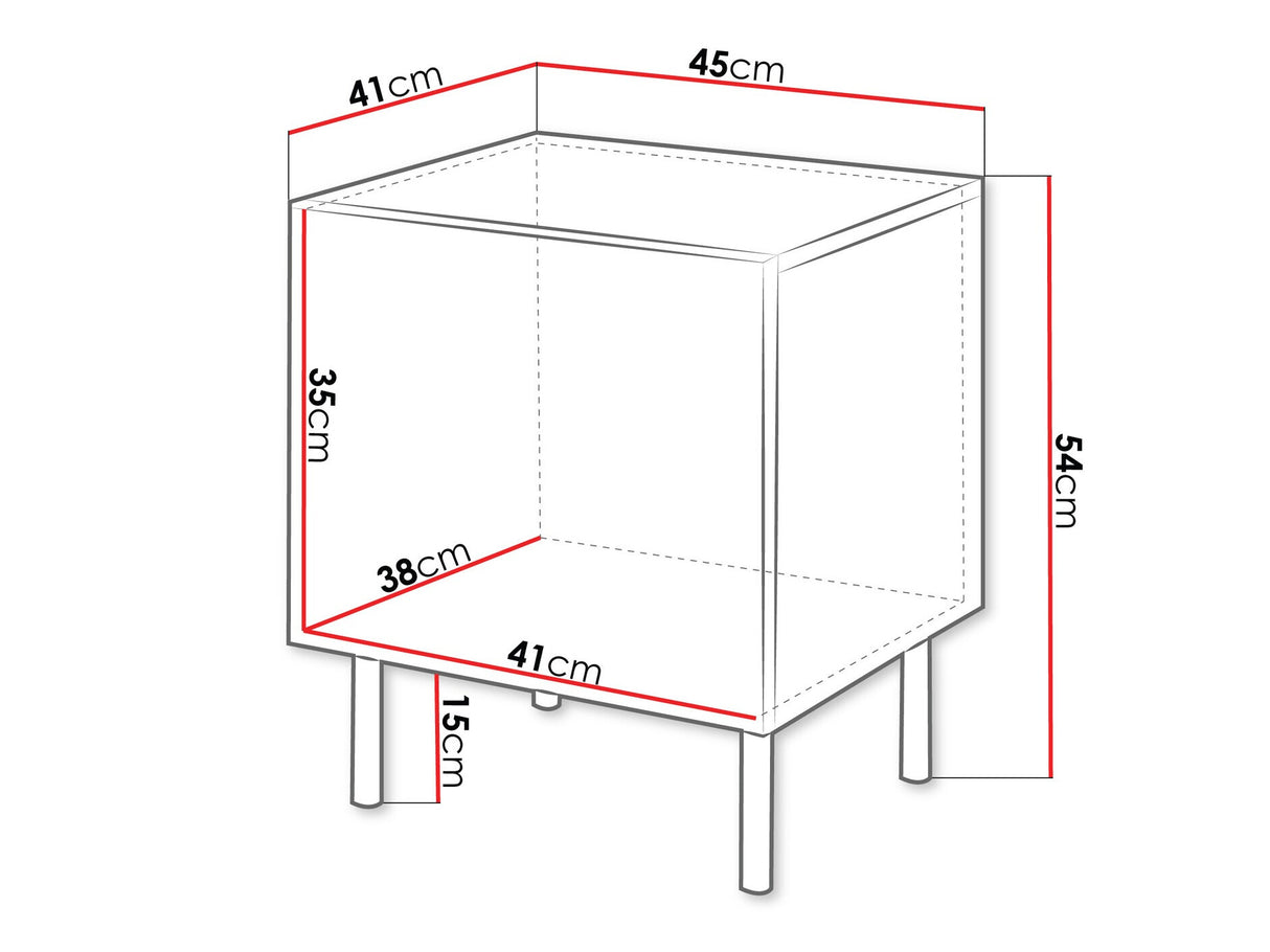 Naktinių staliukų komplektas 542611