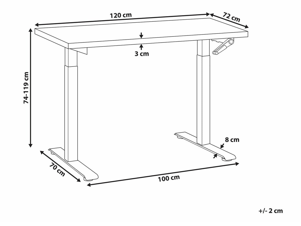 Reguliuojamo aukščio darbo stalas 554480
