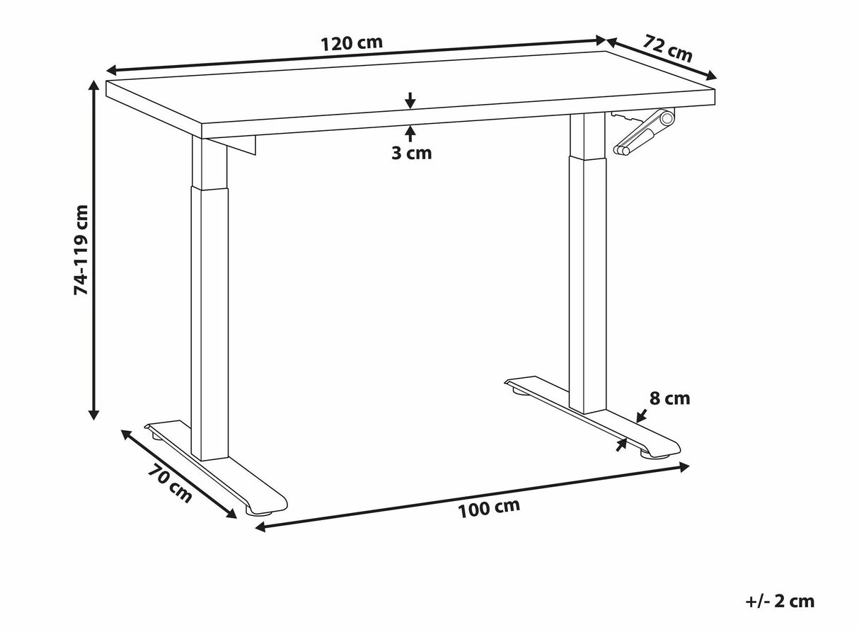 Reguliuojamo aukščio darbo stalas 554480