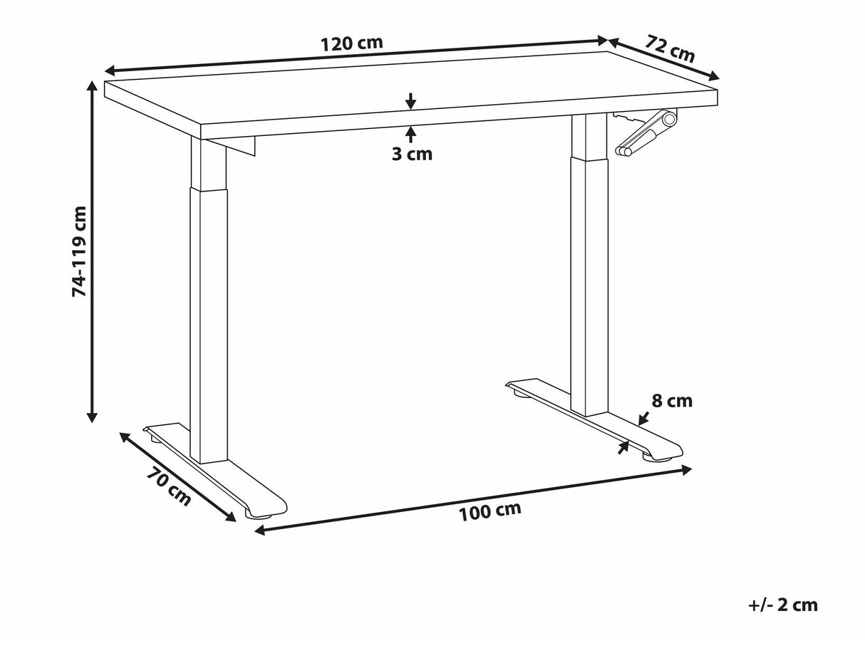 Reguliuojamo aukščio darbo stalas 554480