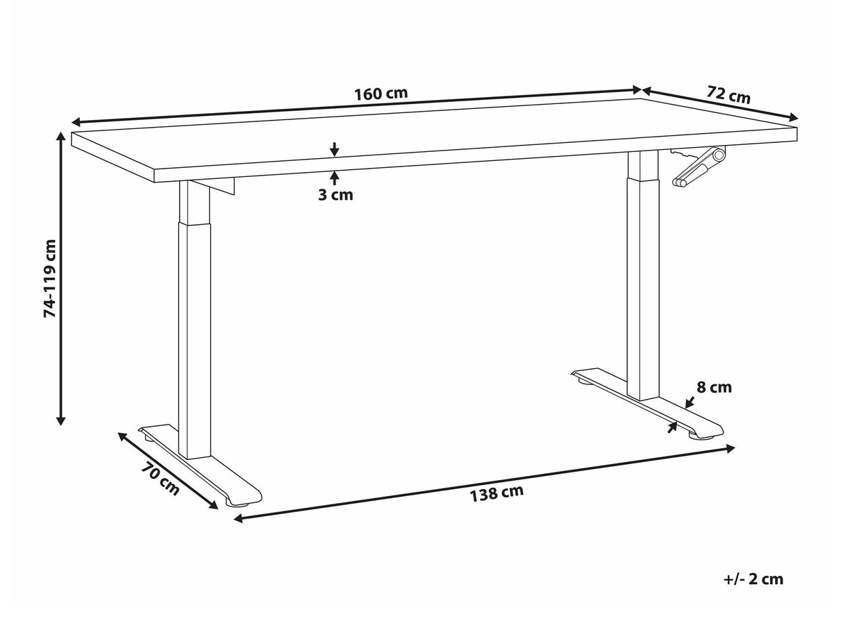 Reguliuojamo aukščio darbo stalas 554501