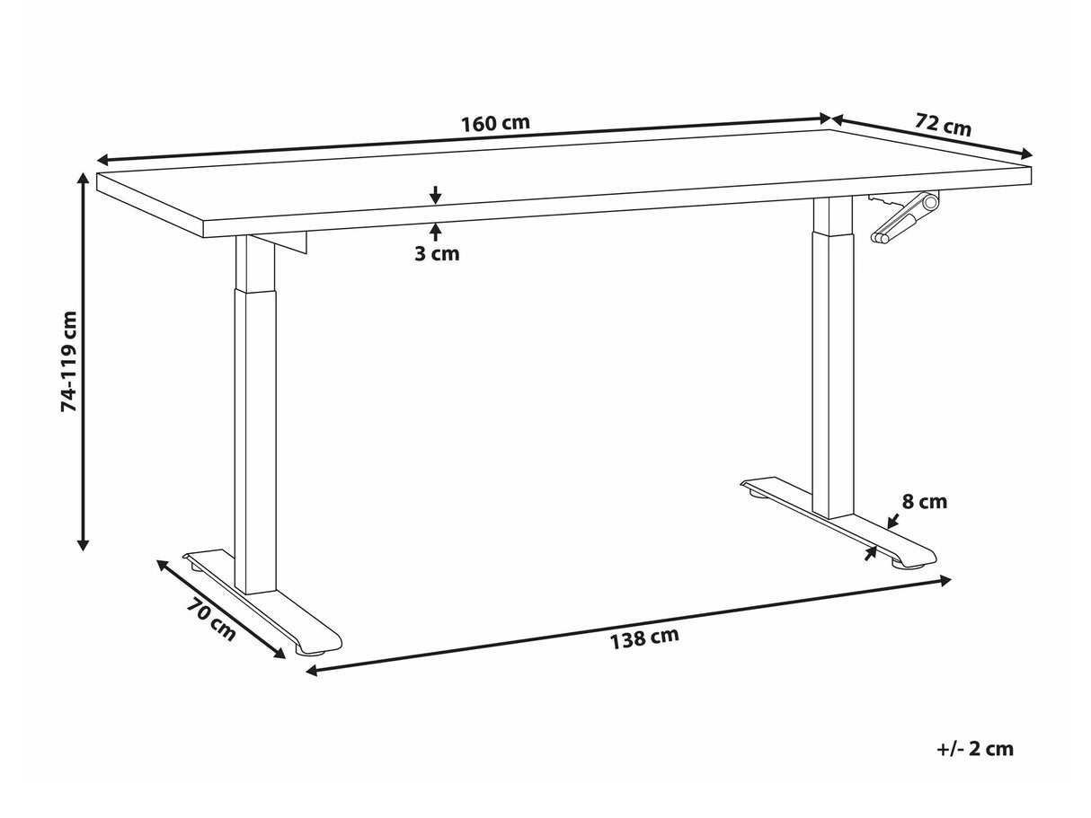 Reguliuojamo aukščio darbo stalas 554501