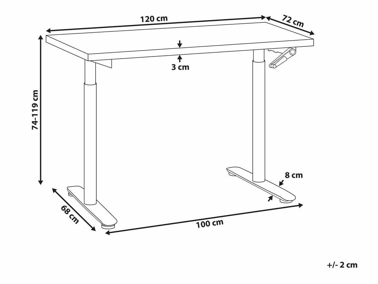 Reguliuojamo aukščio darbo stalas 554537