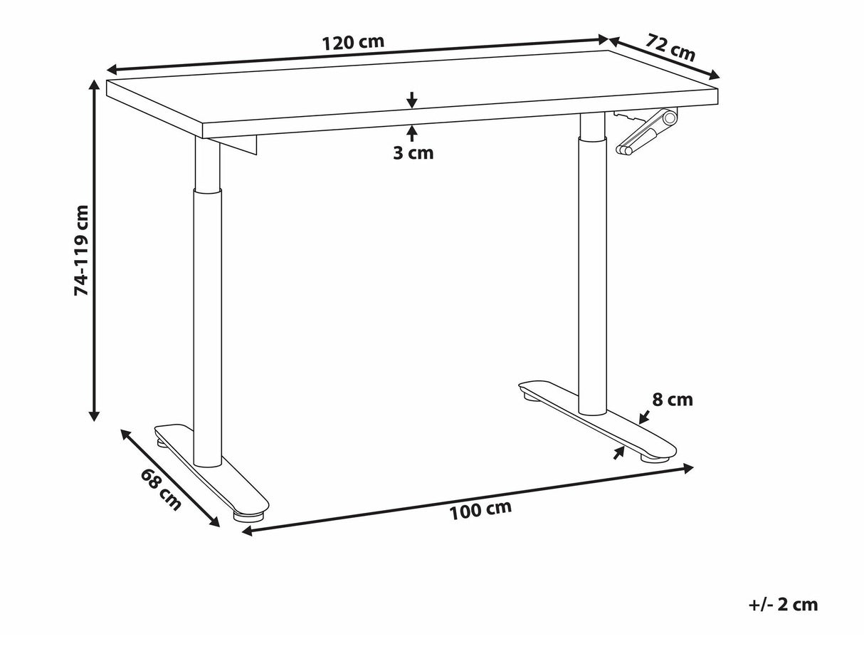 Reguliuojamo aukščio darbo stalas 554537
