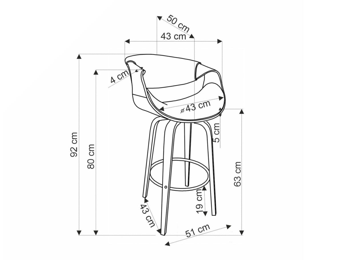 Pusbario kėdė 537380
