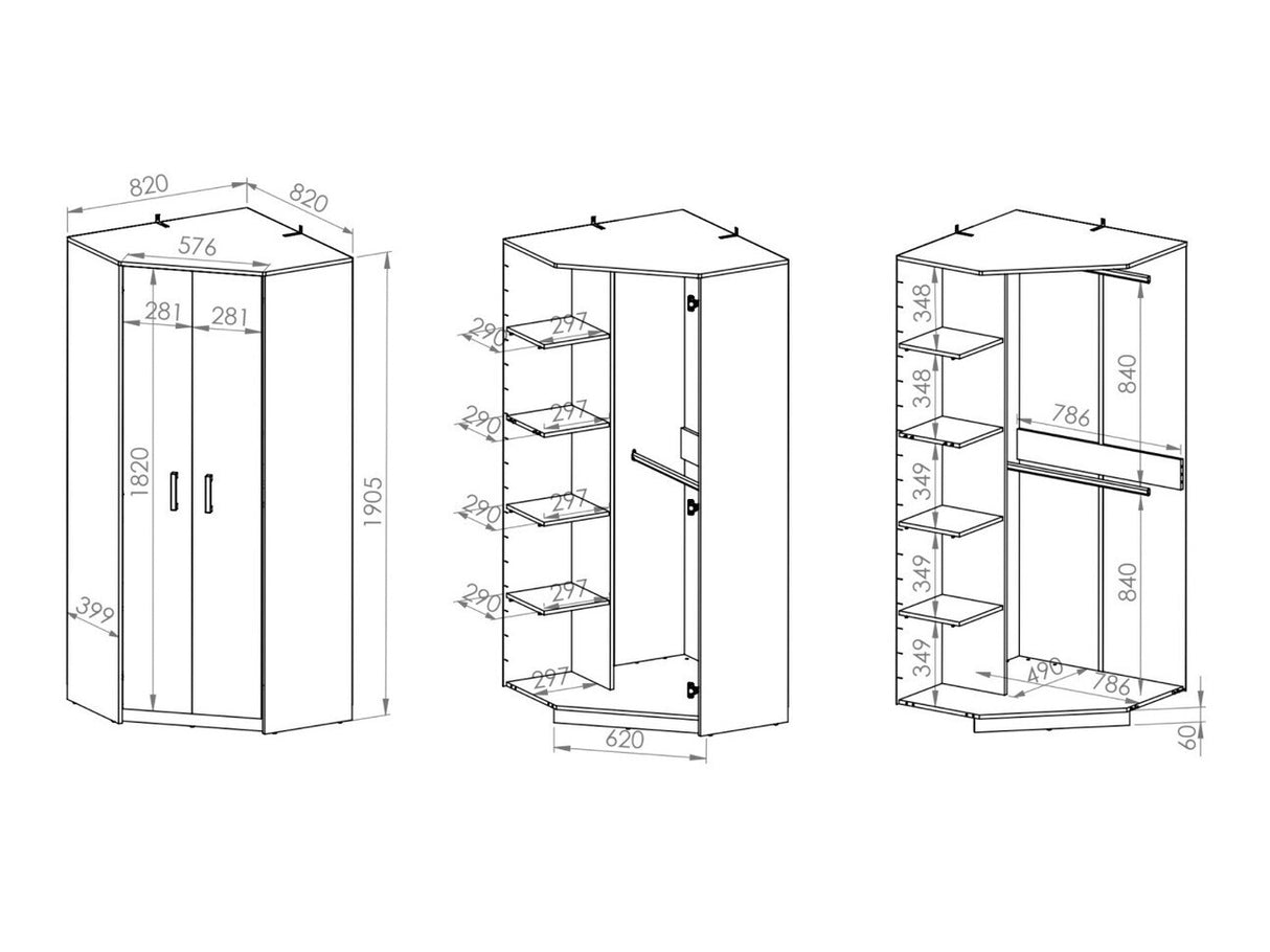 Kampinė spinta 233338 3796234