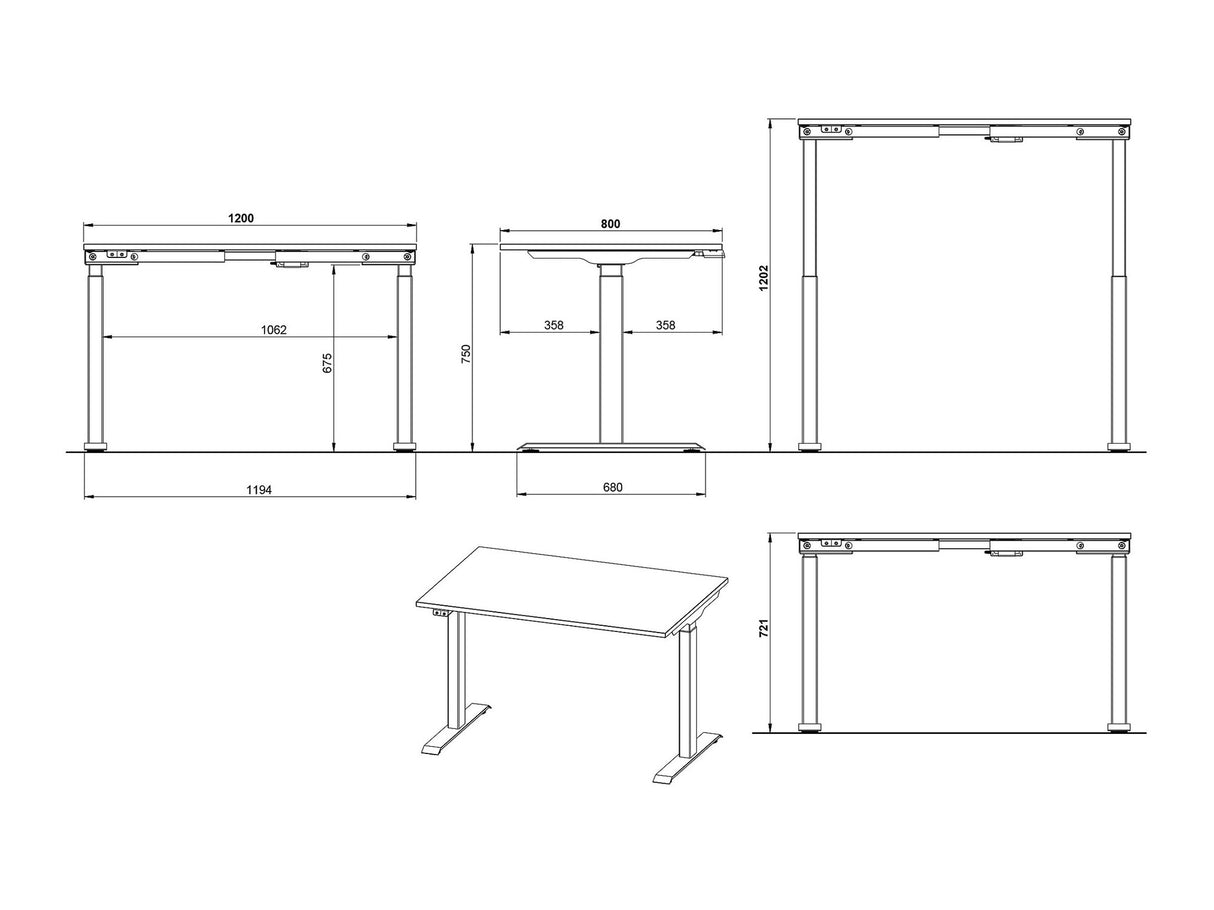 Reguliuojamo aukščio darbo stalas 565546