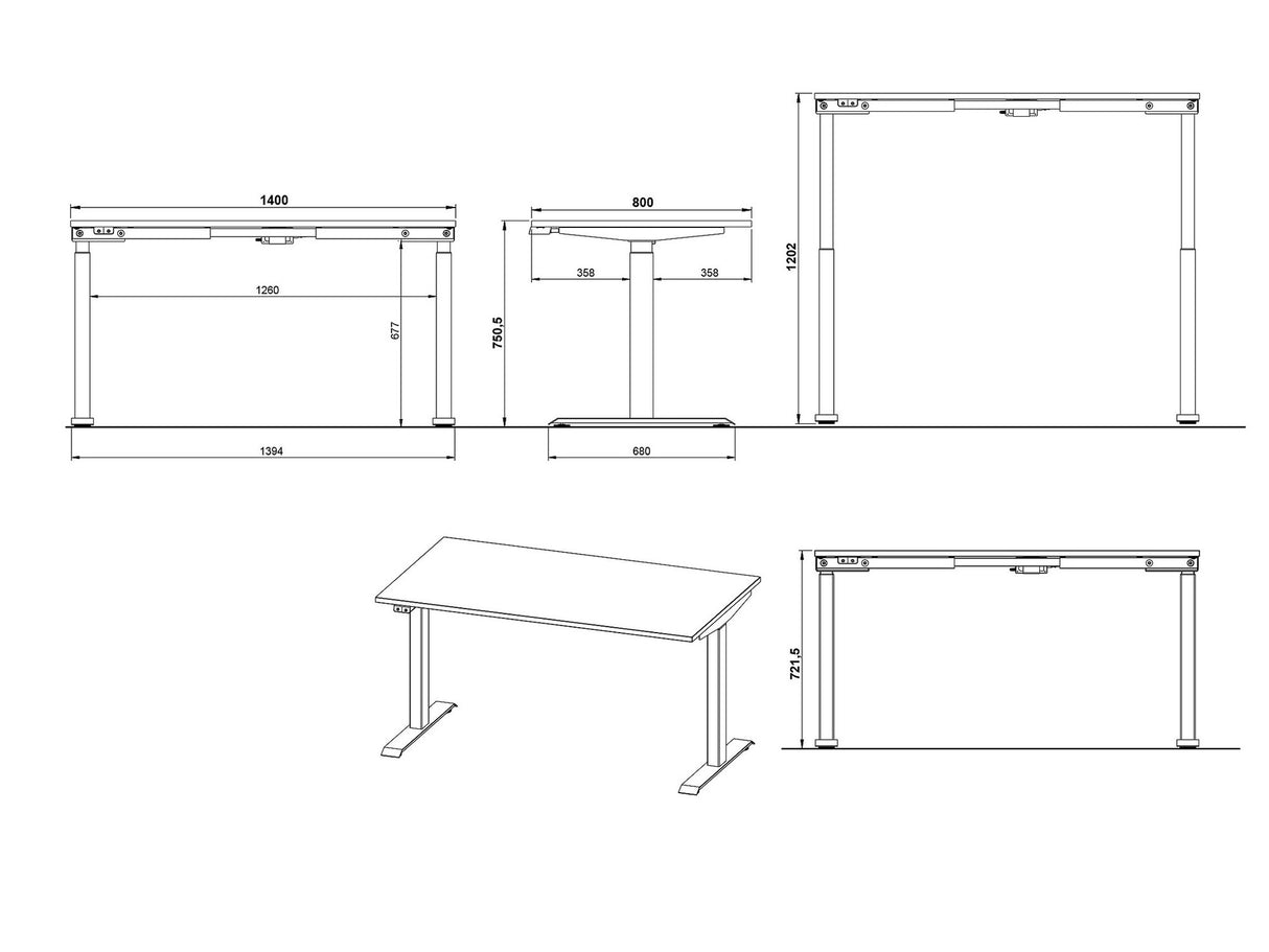 Reguliuojamo aukščio darbo stalas 565558