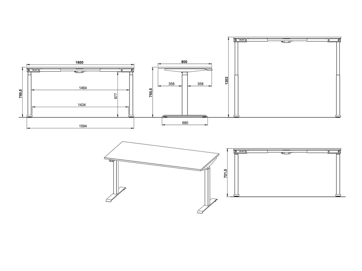 Reguliuojamo aukščio darbo stalas 565561