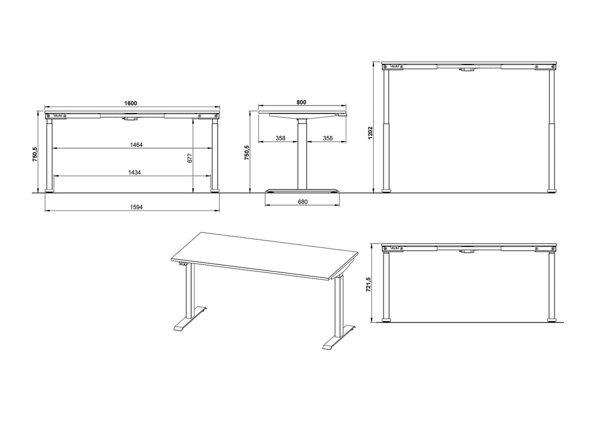 Reguliuojamo aukščio darbo stalas 565561