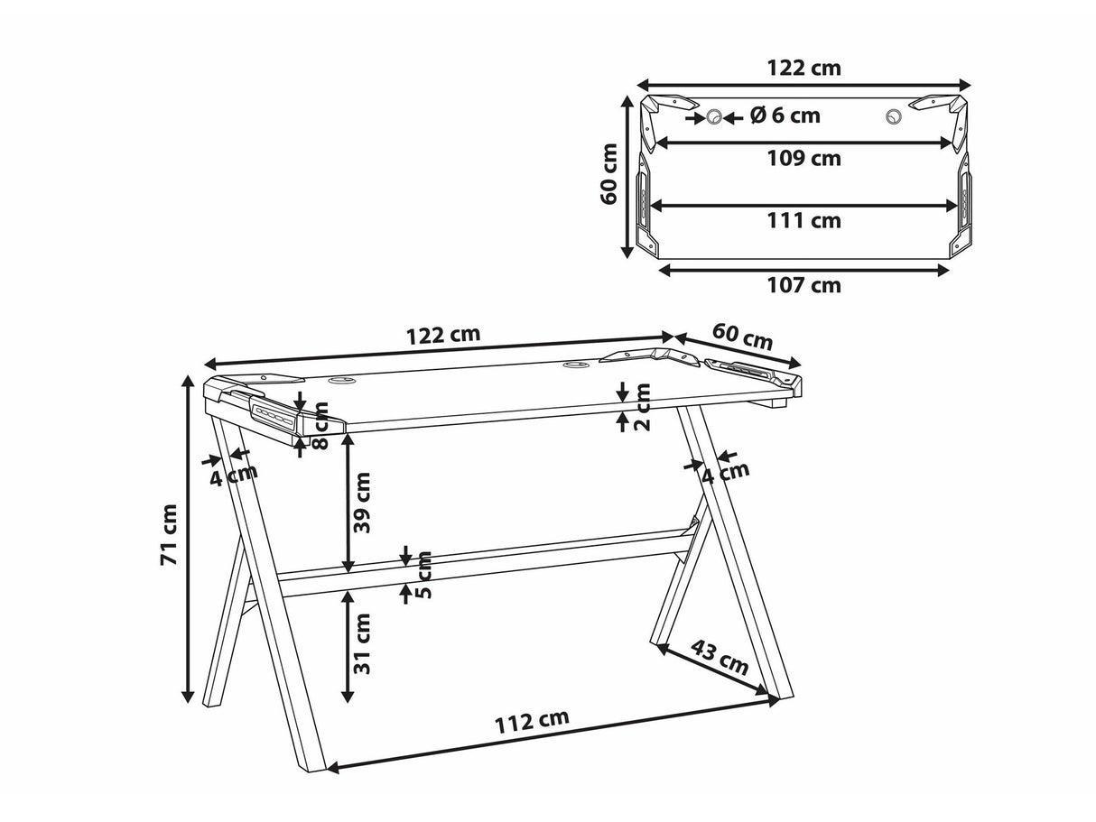 Kompiuterinių žaidimų stalas 566114