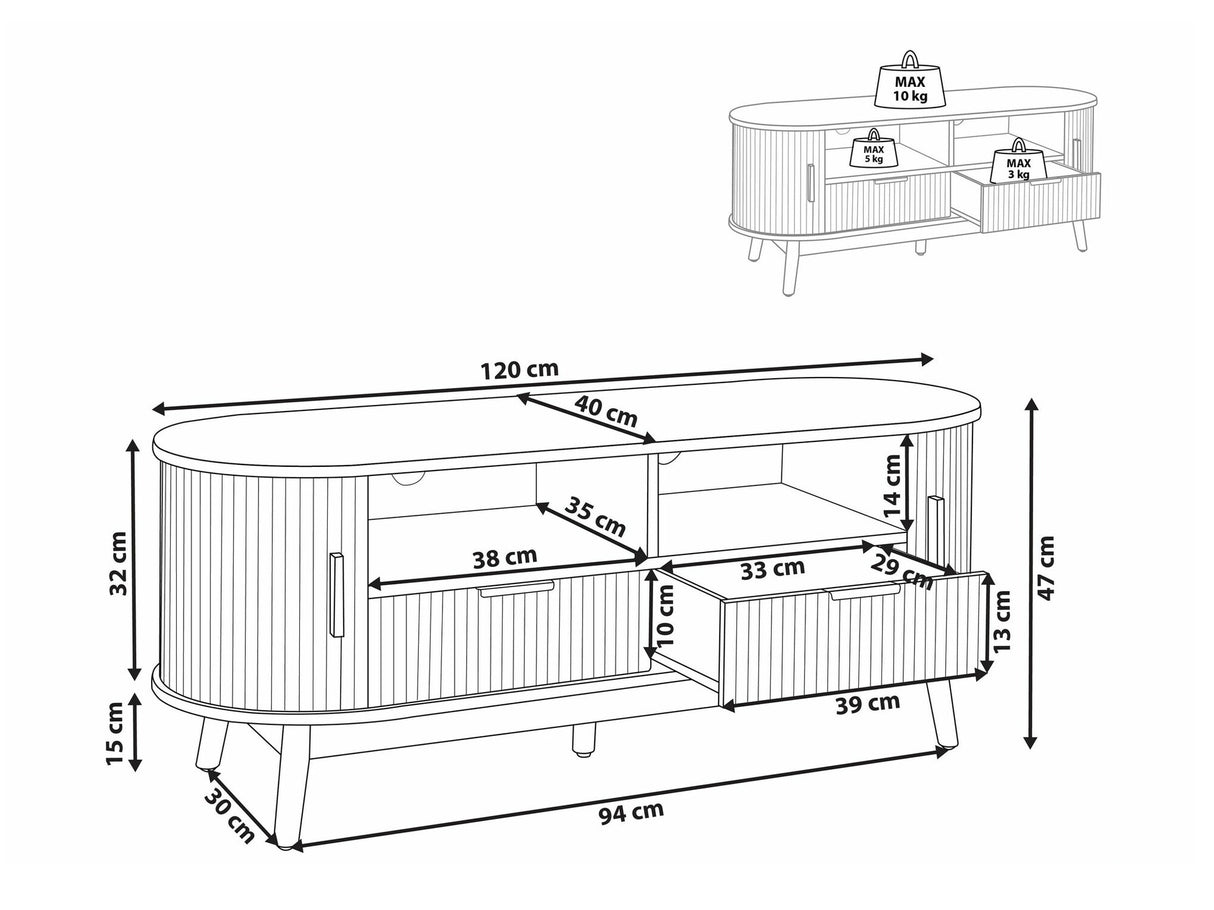 TV staliukas 566240