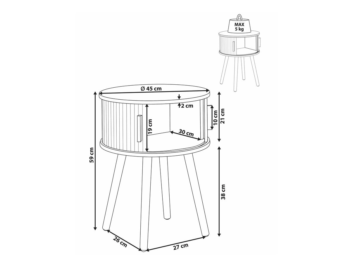 Naktinis staliukas 566249