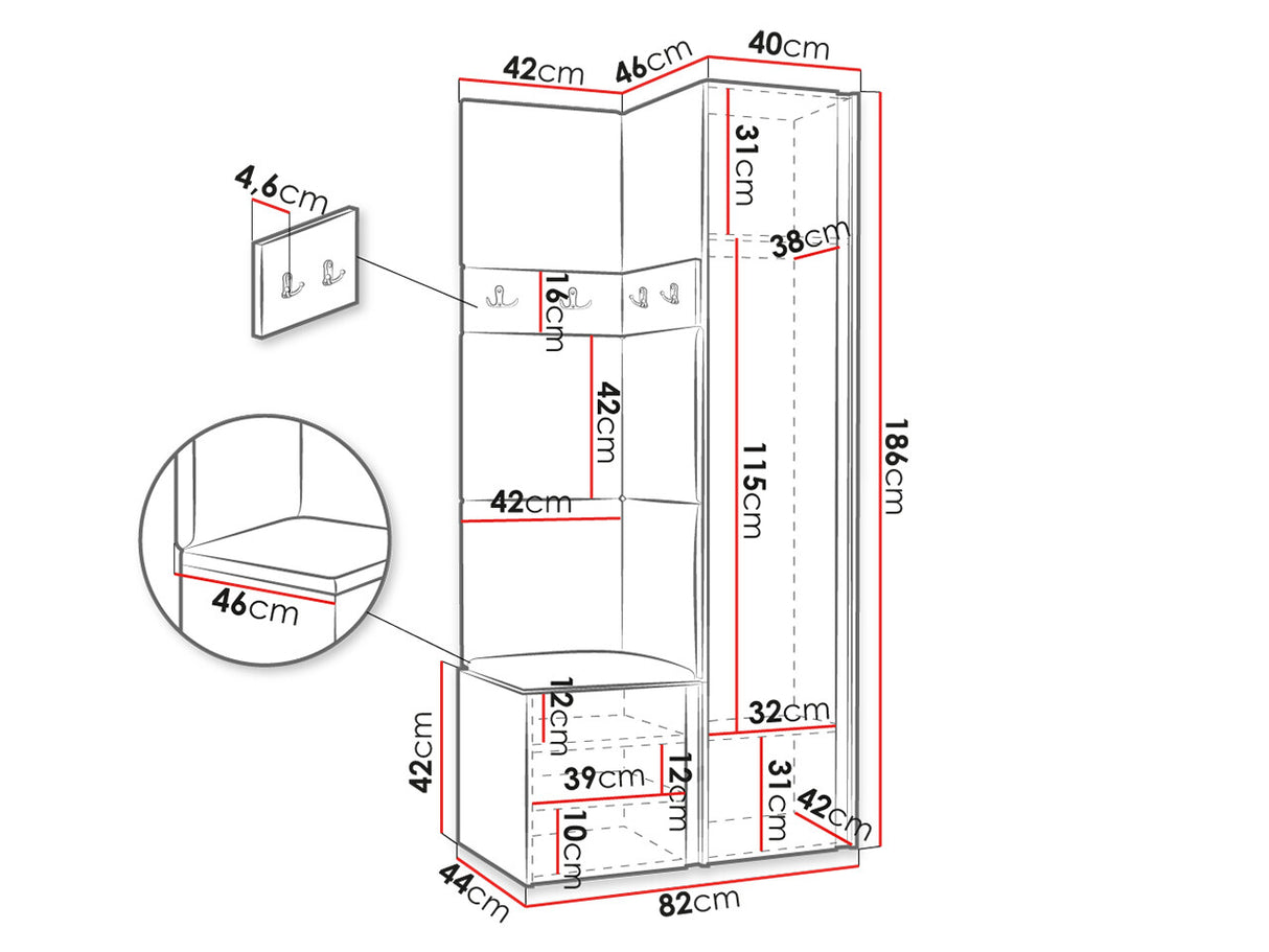 Prieškambario komplektas 474972