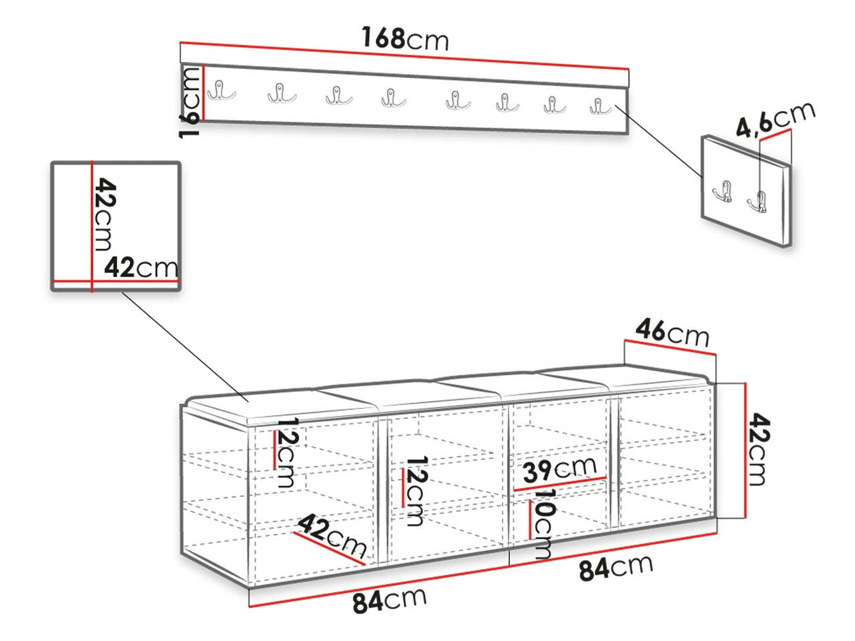 Prieškambario komplektas 445422