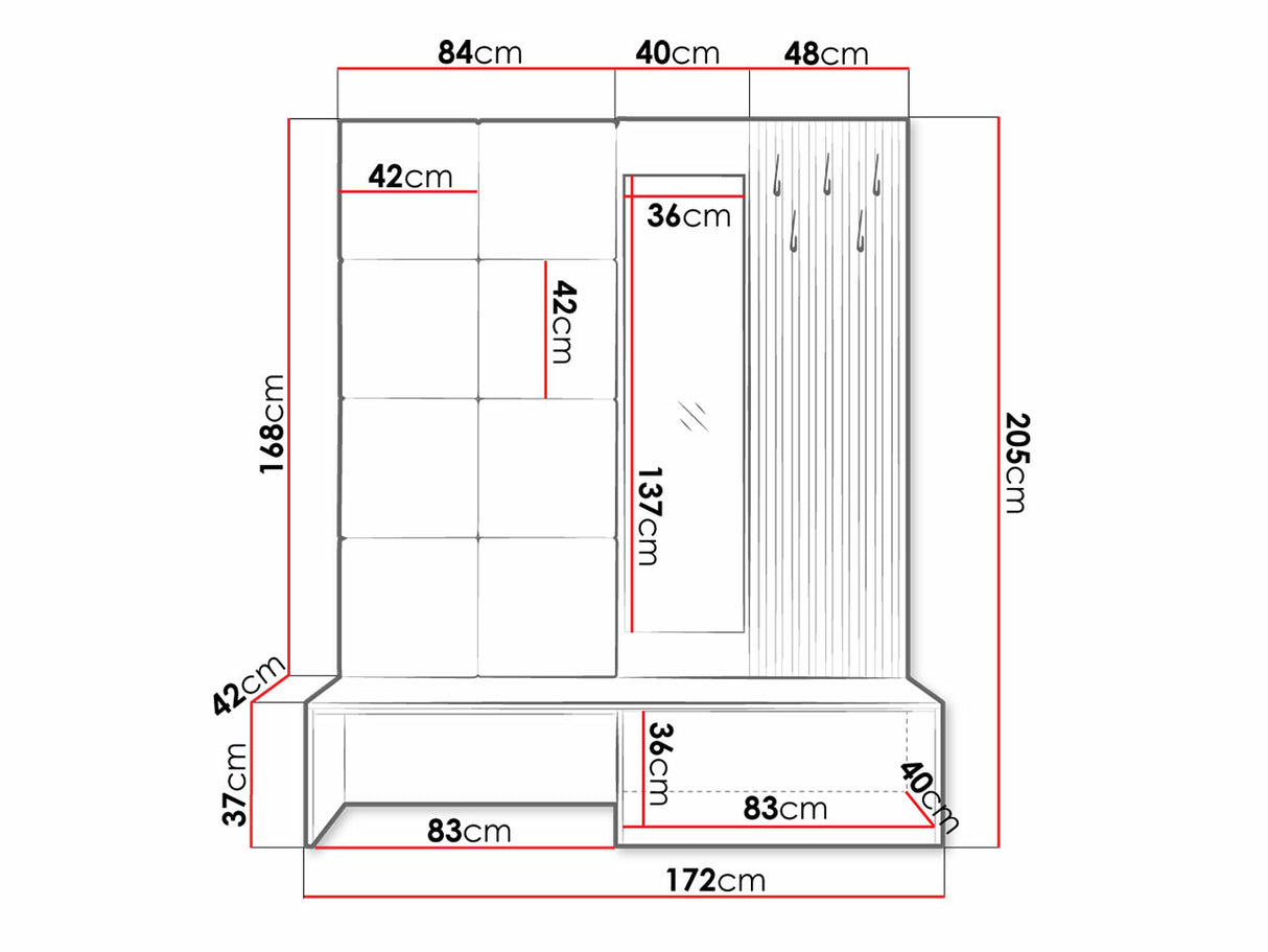 Prieškambario komplektas 469767