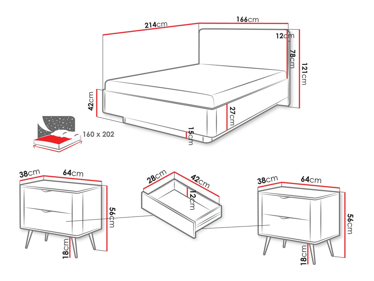 Miegamojo komplektas 575328
