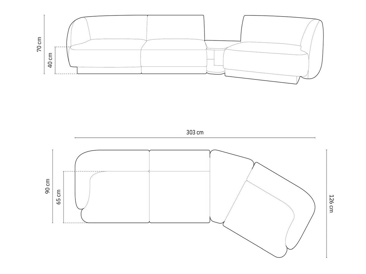 Modulinis minkštas kampas 583167