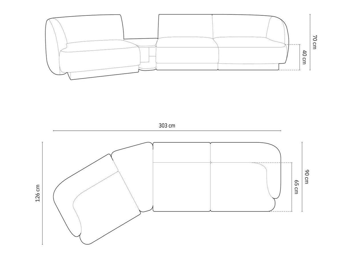 Modulinis minkštas kampas 583167