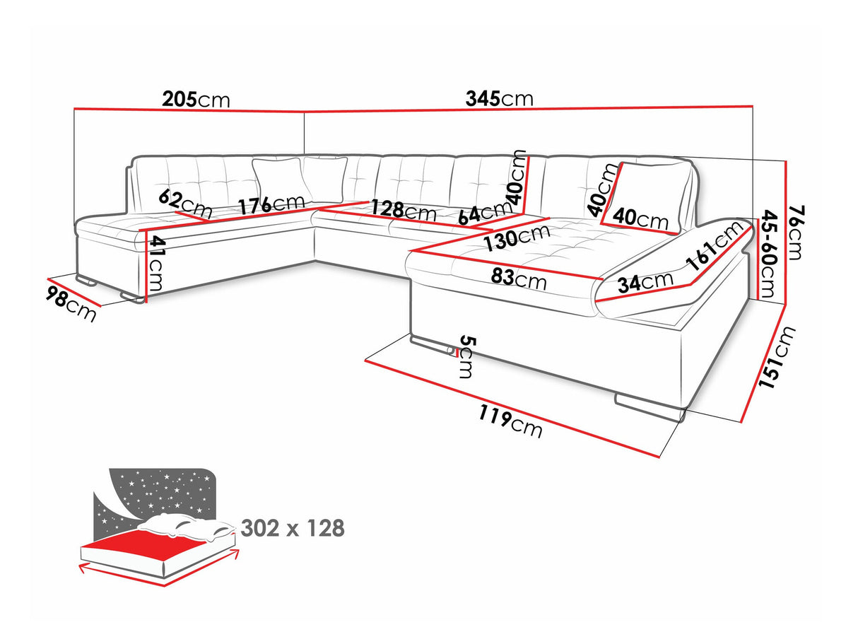 Minkštas kampas 68205