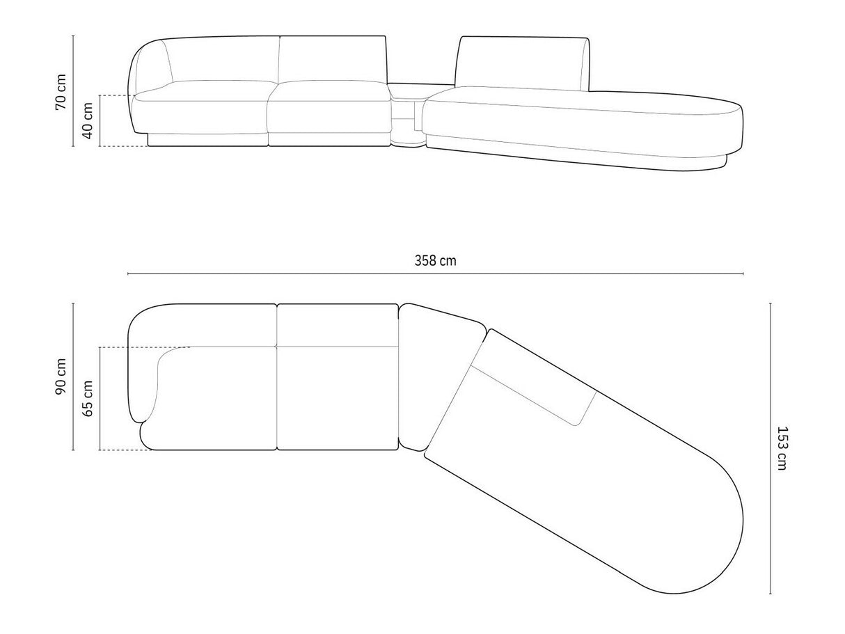 Modulinis minkštas kampas 583314