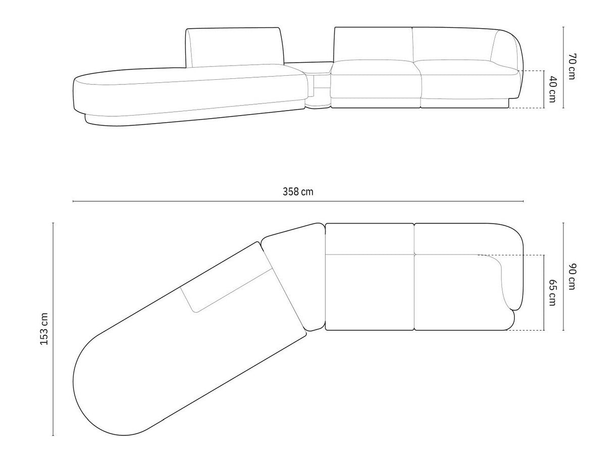 Modulinis minkštas kampas 583314