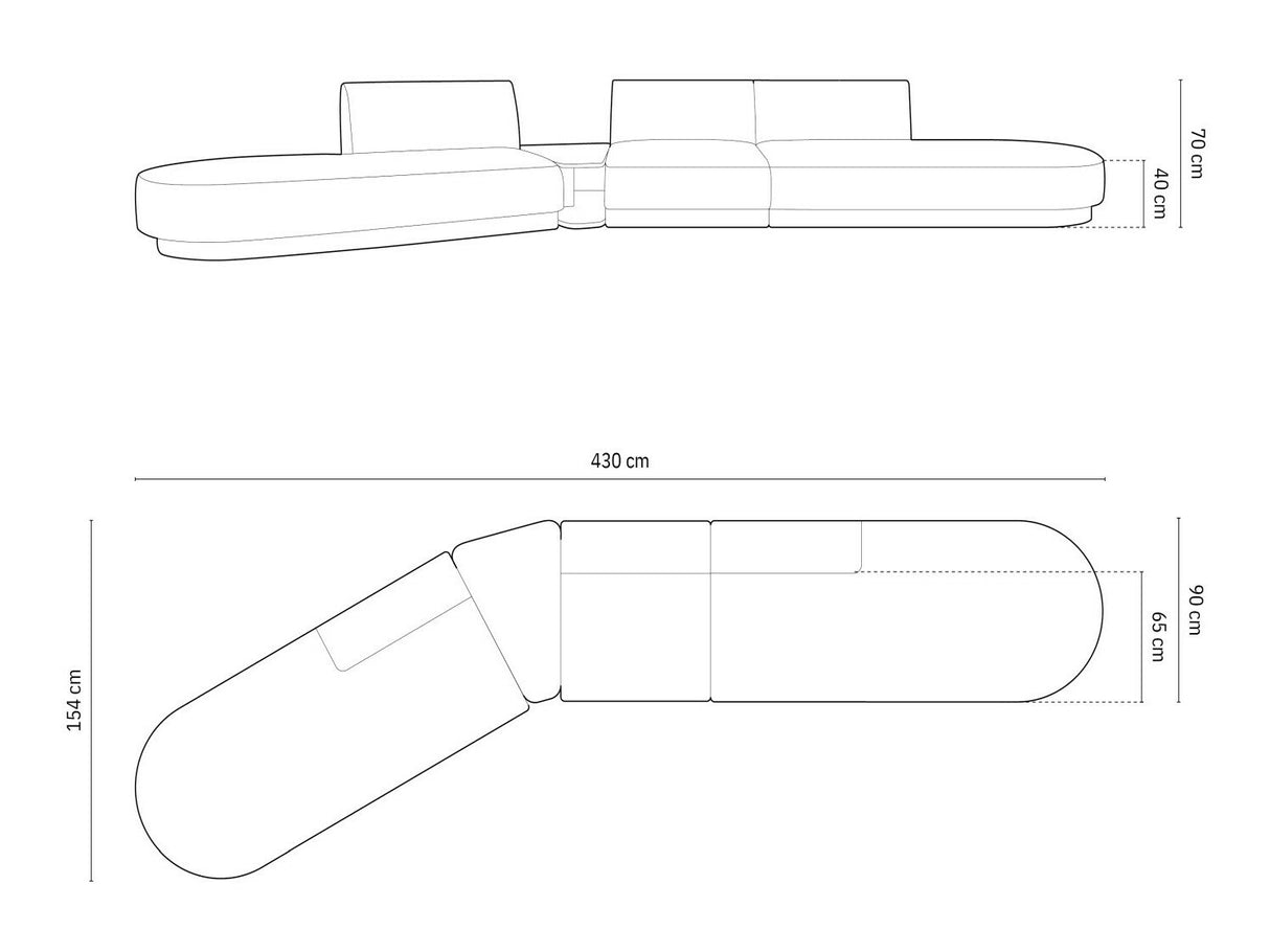 Modulinis minkštas kampas 583365
