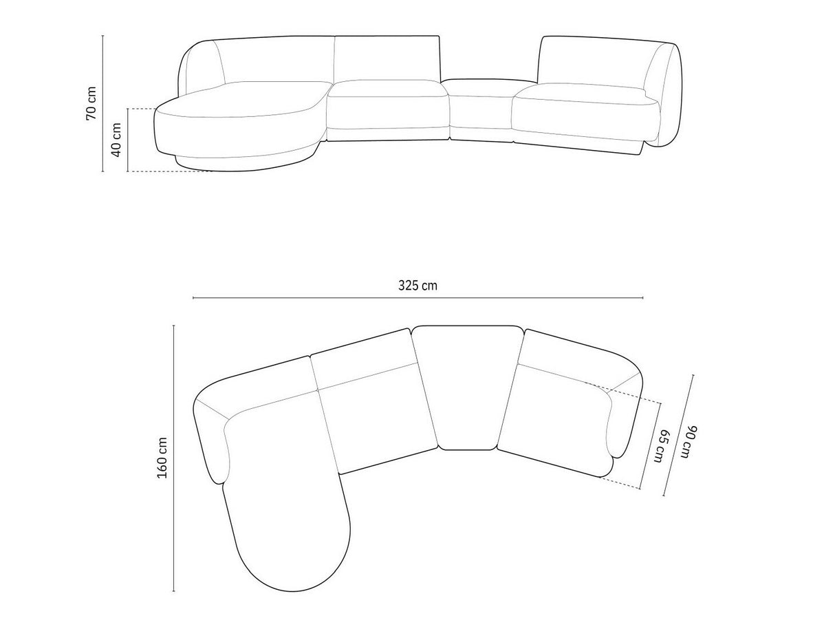 Modulinis minkštas kampas 583498