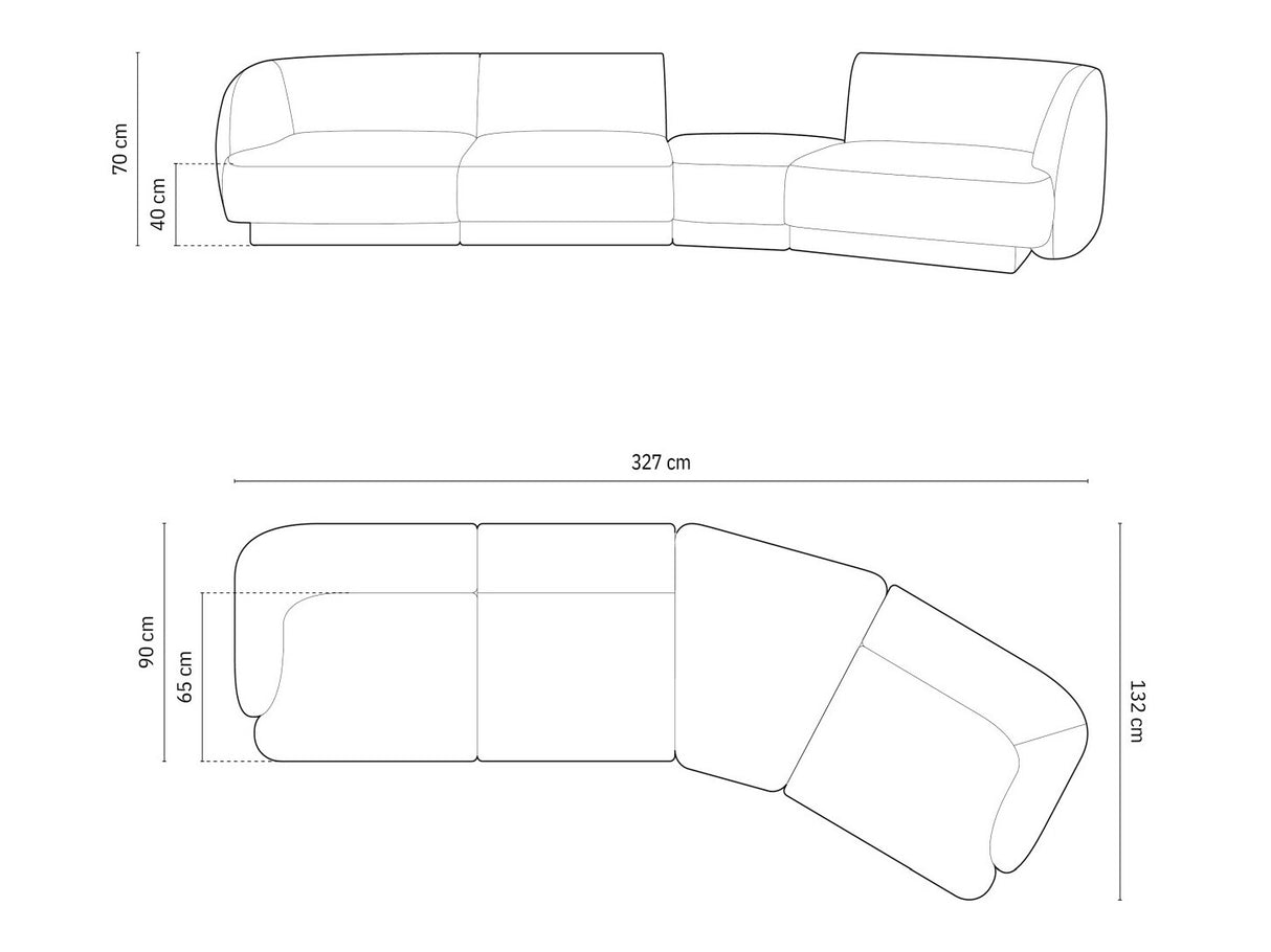 Modulinis minkštas kampas 583633