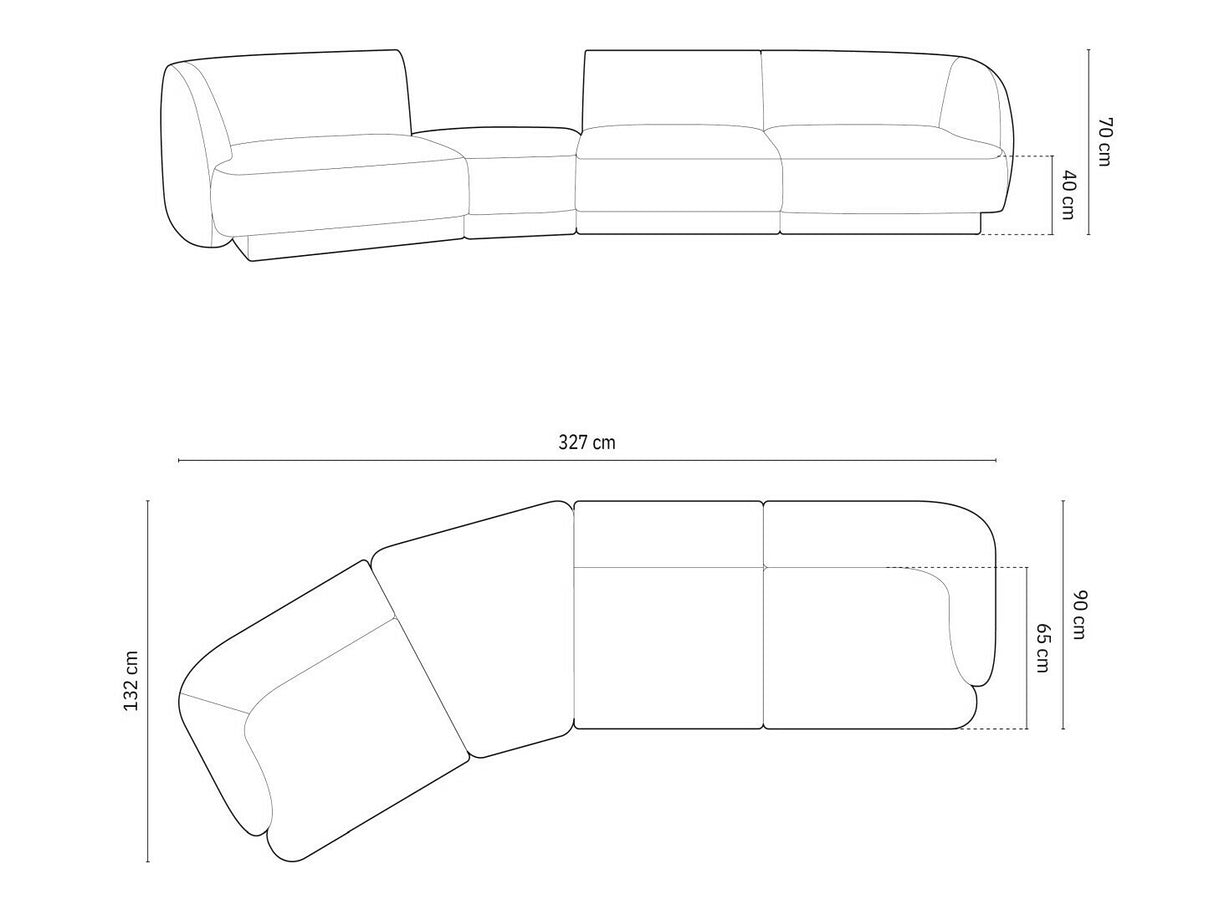Modulinis minkštas kampas 583633