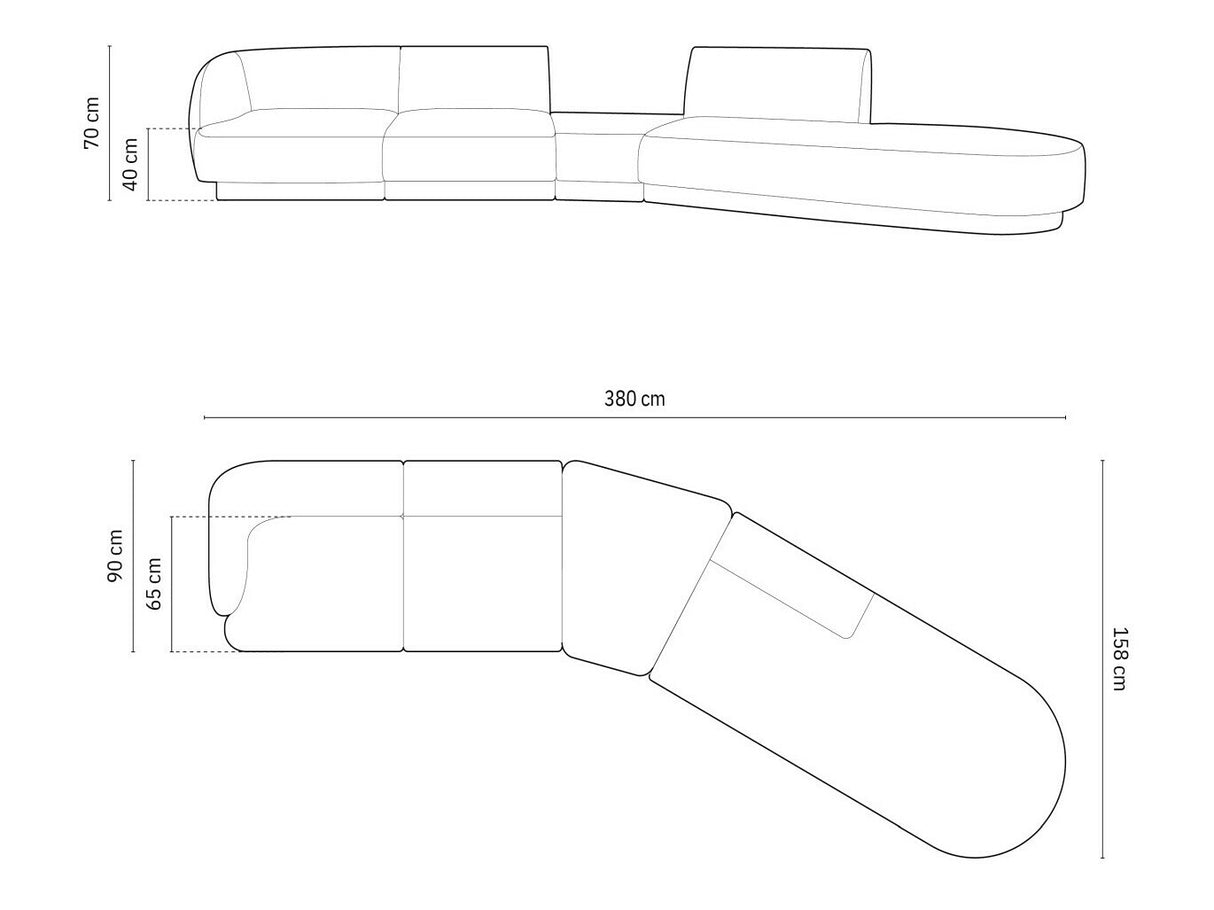 Modulinis minkštas kampas 583729