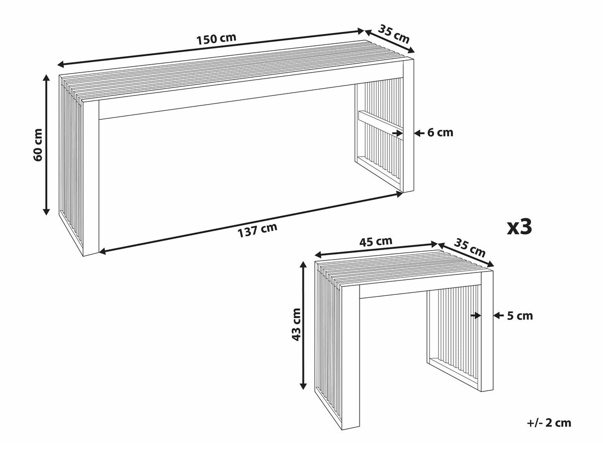 Stalo ir kėdžių komplektas 584097
