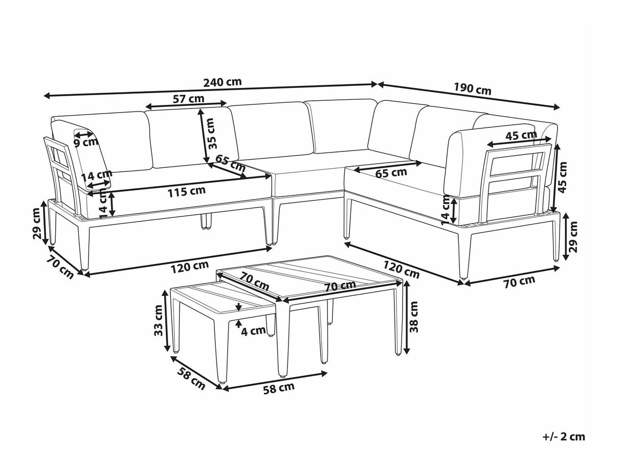 Lauko baldų komplektas 584470