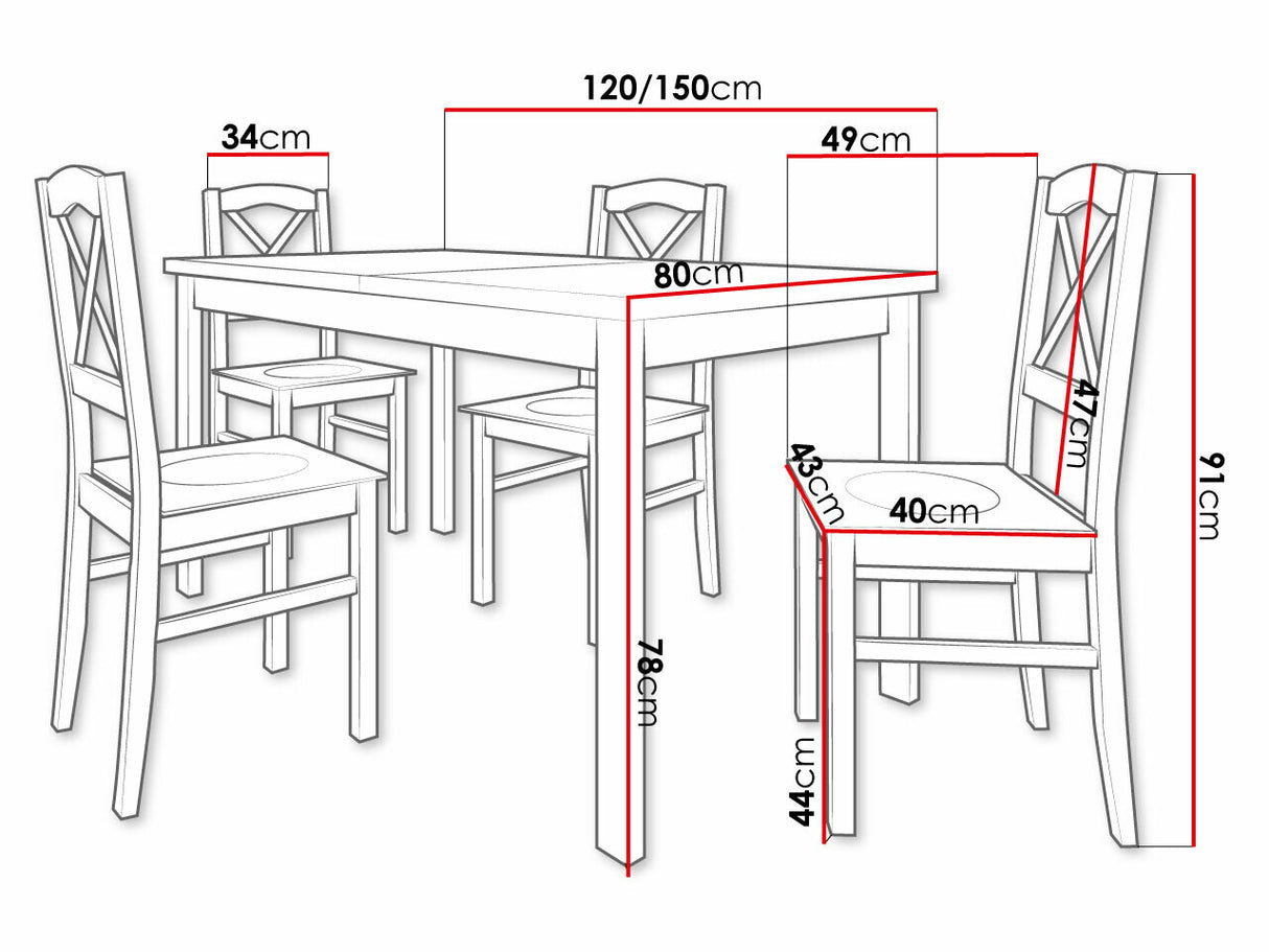 Valgomojo komplektas 490443 3976391
