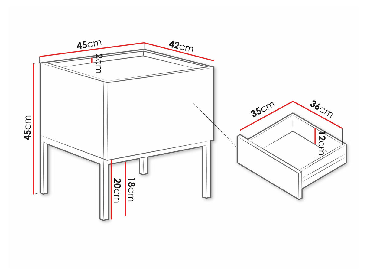 Naktinis staliukas 585557