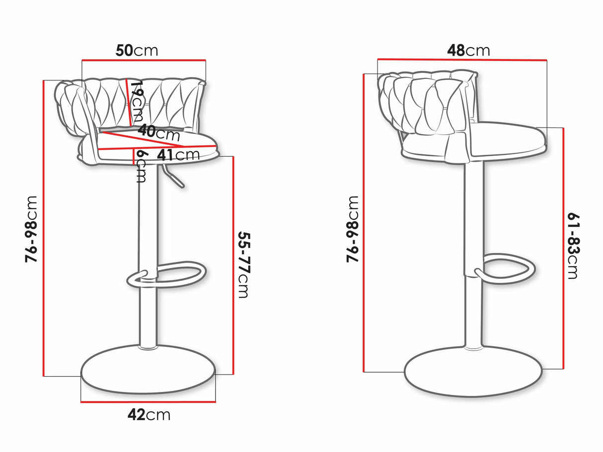 Baro kėdžių komplektas 585953