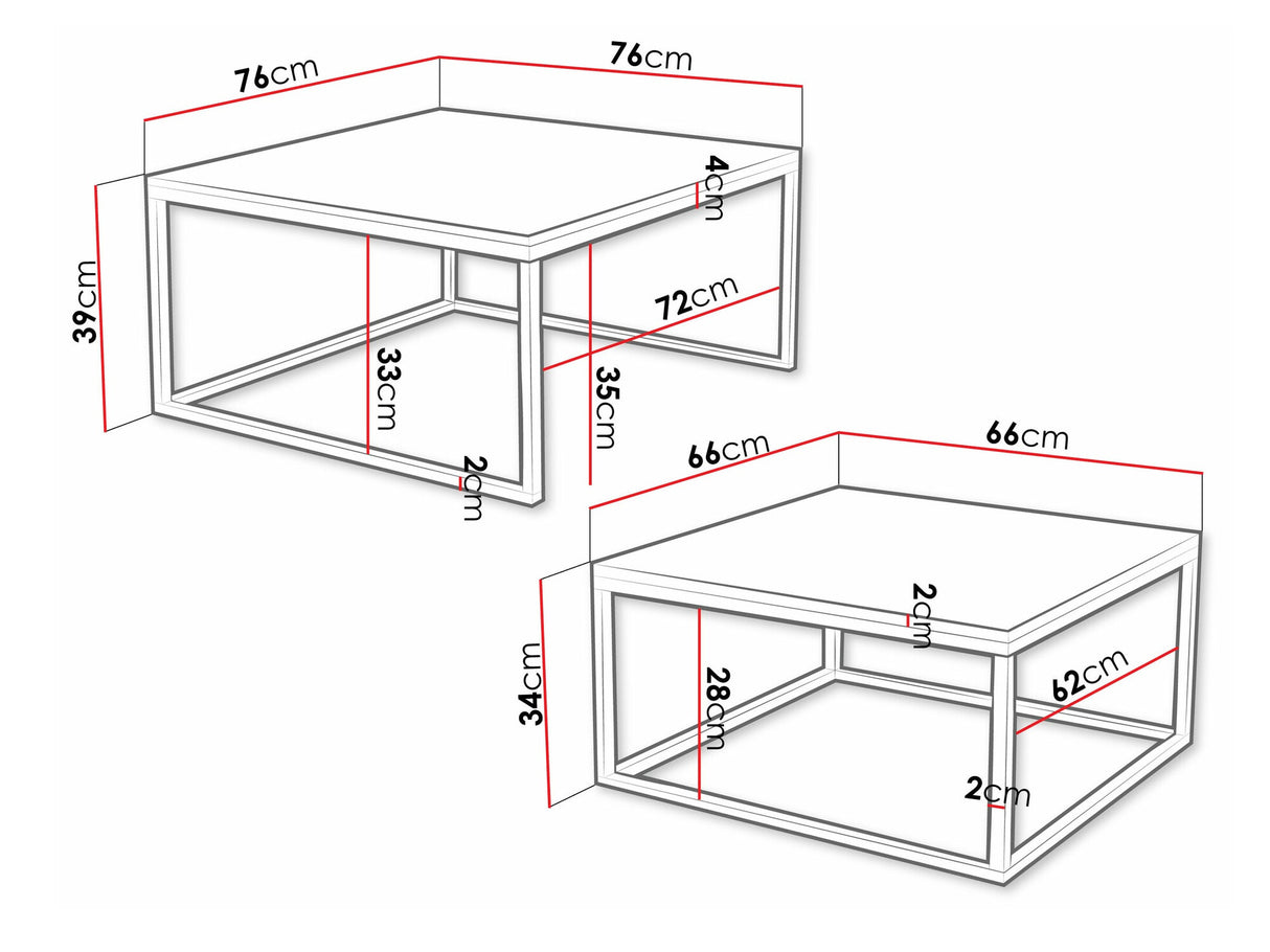 Žurnalinių staliukų komplektas 495046