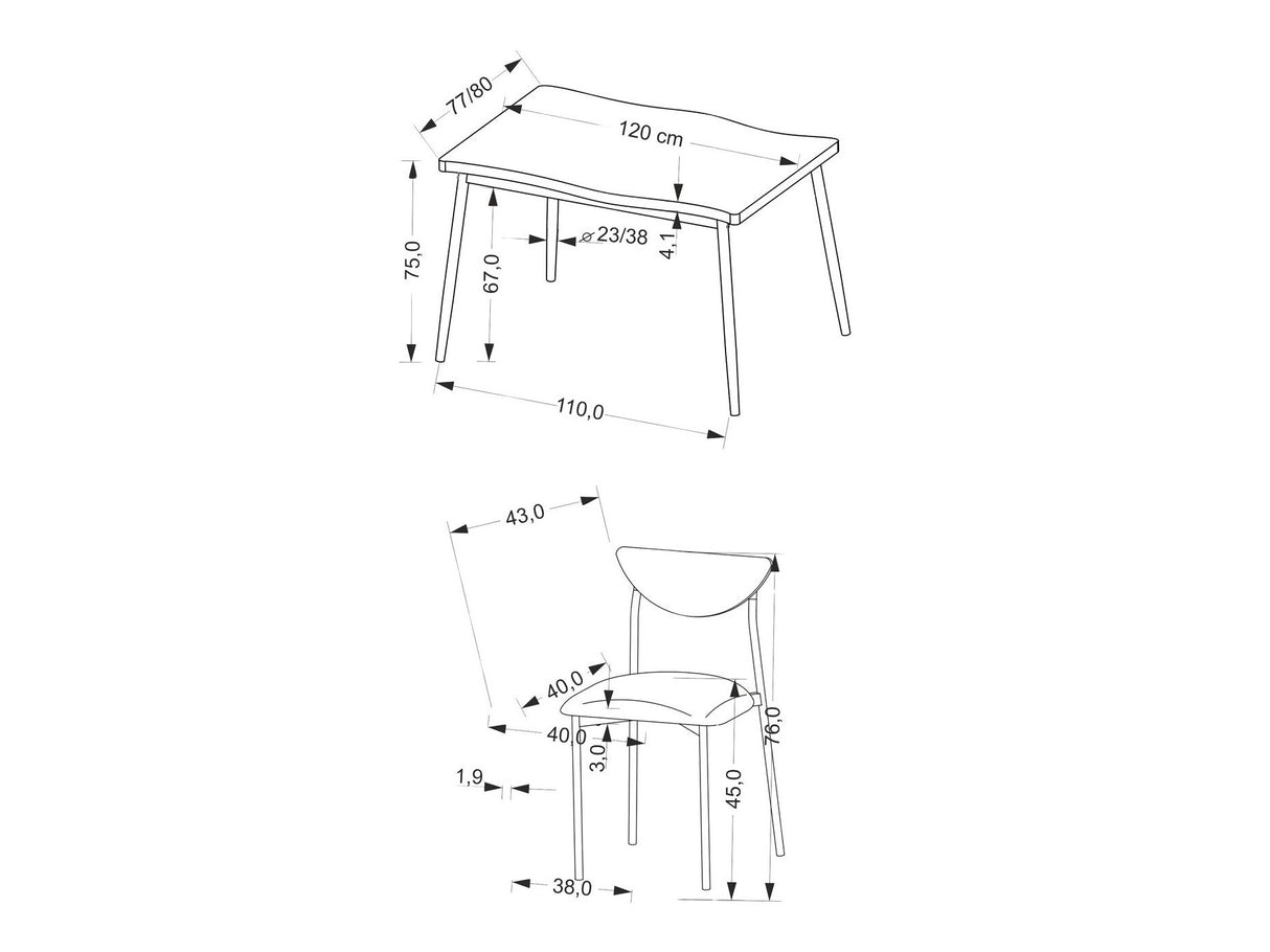 Valgomojo komplektas 586783