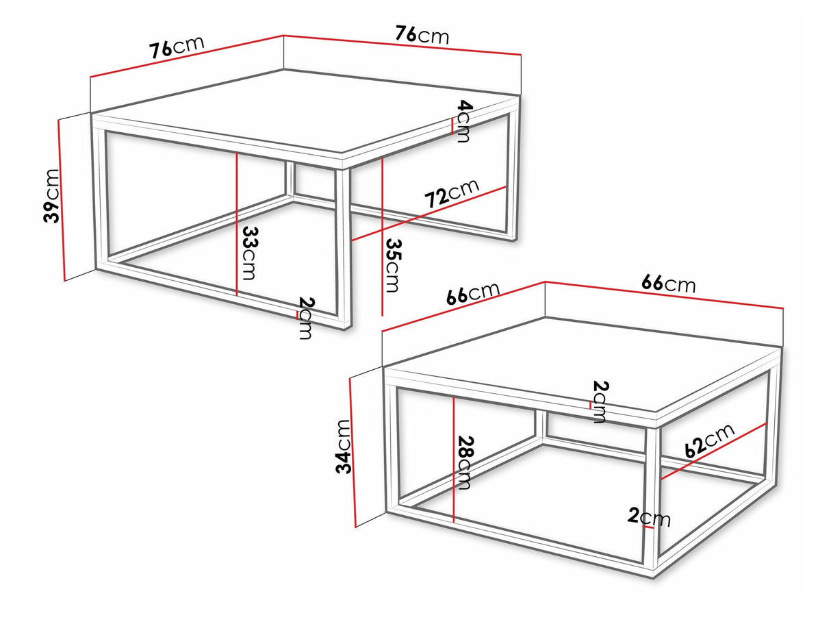 Žurnalinių staliukų komplektas 495056