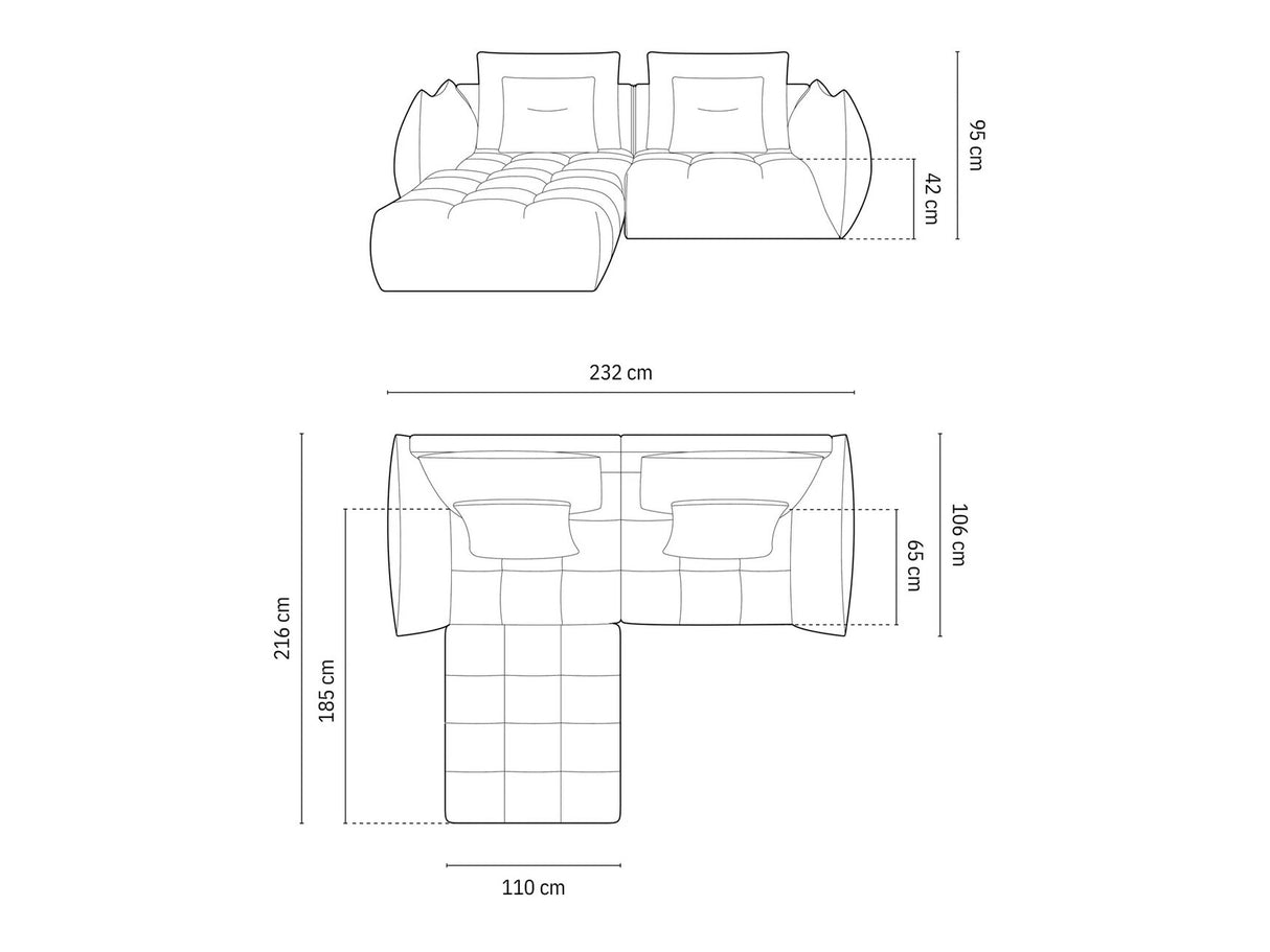 Modulinis minkštas kampas 587231