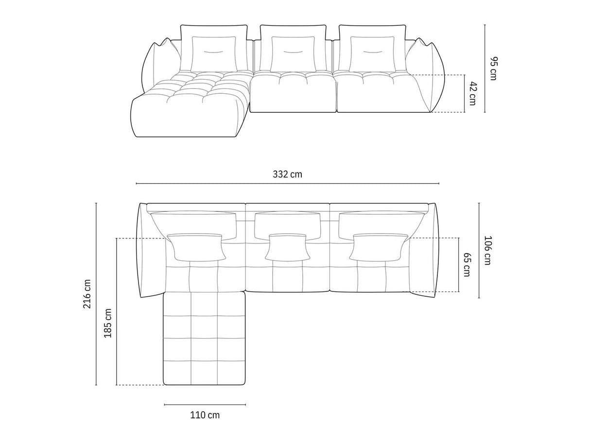 Modulinis minkštas kampas 587277