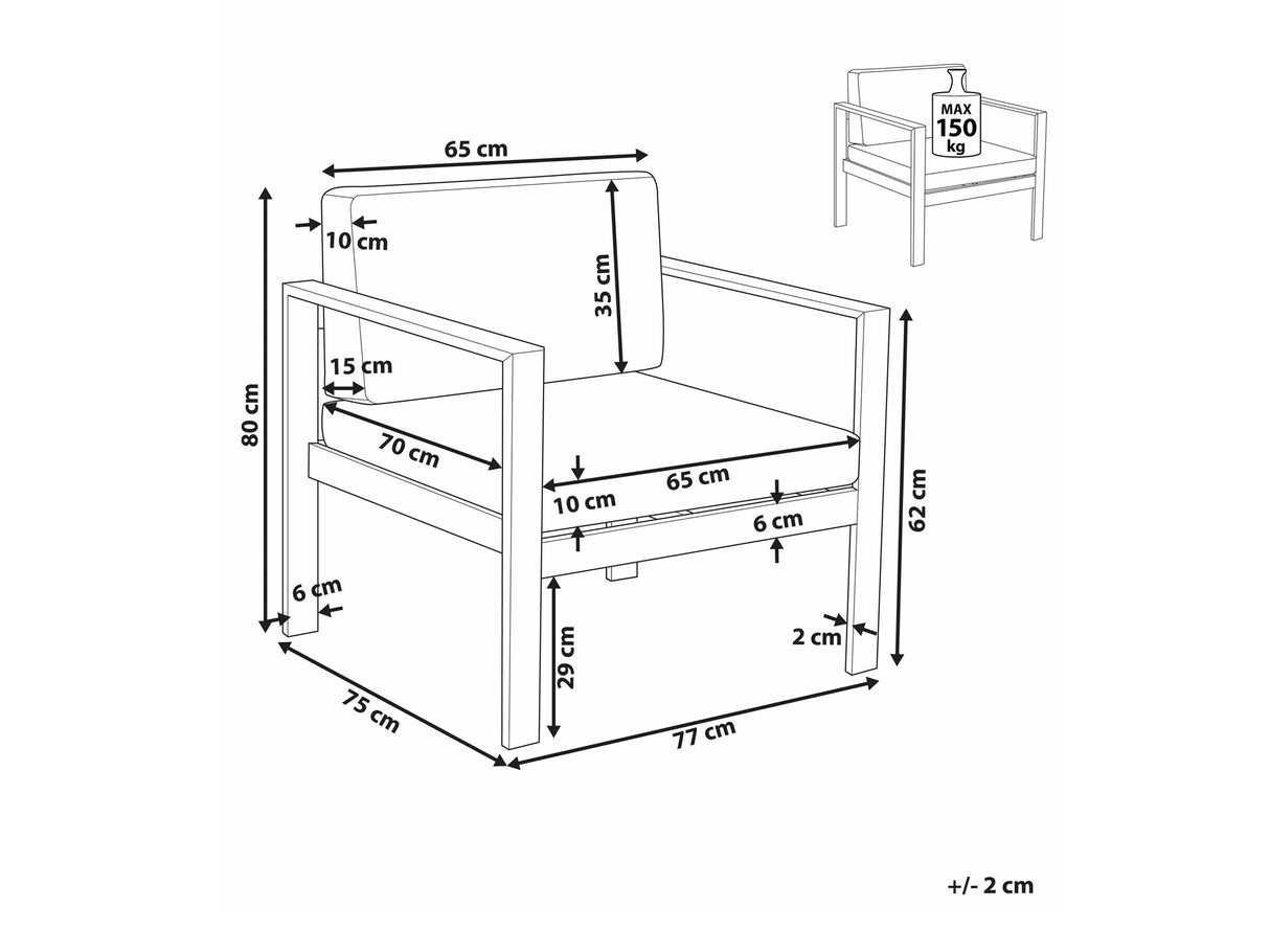 Lauko fotelis 587807