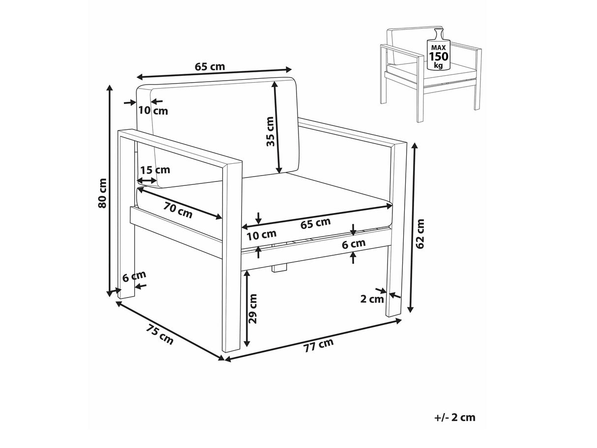 Lauko fotelis 587807