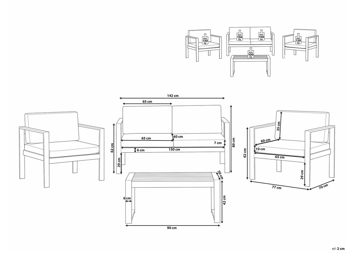 Lauko baldų komplektas 587847