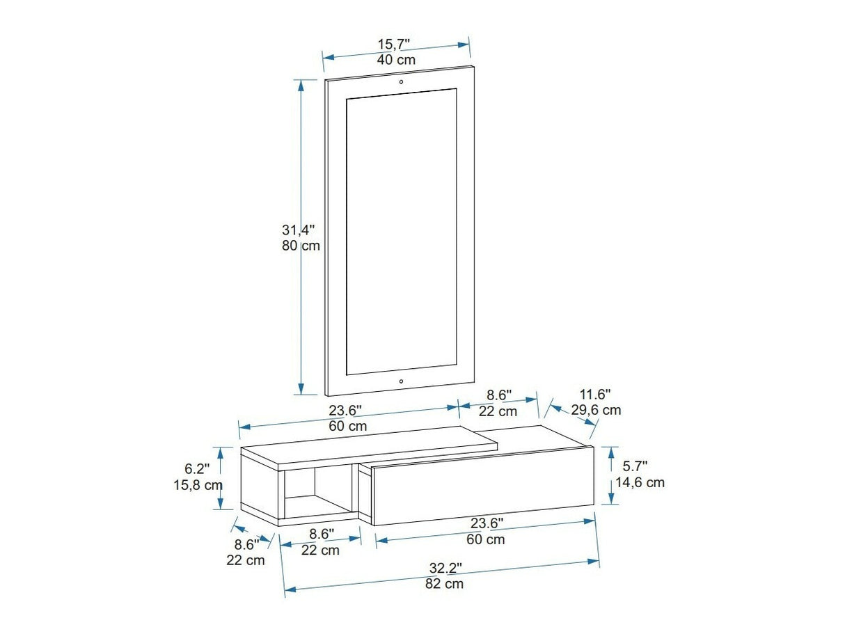 Makiažo staliukas 588225