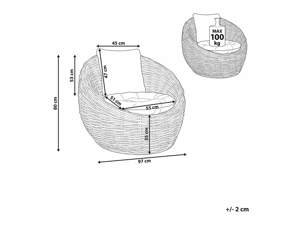Lauko fotelis 588336