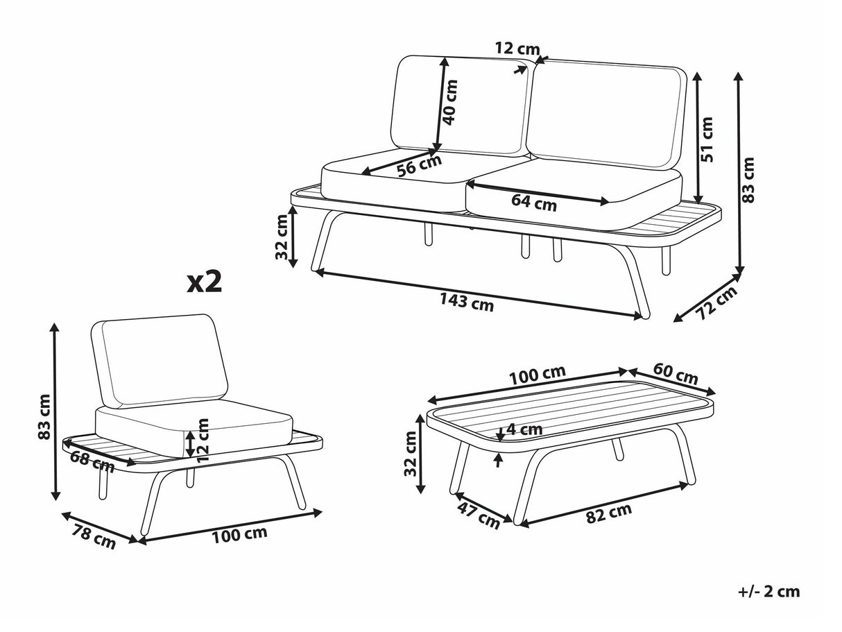 Lauko baldų komplektas 588998