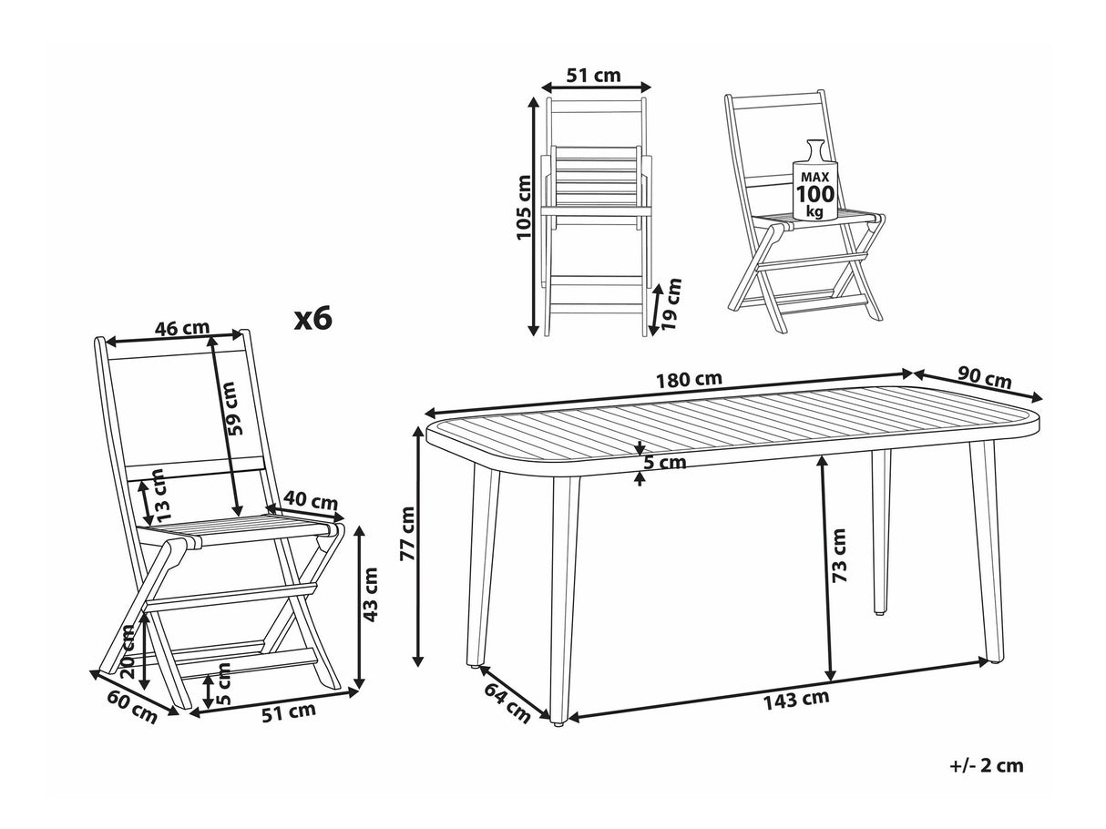 Stalo ir kėdžių komplektas 589025